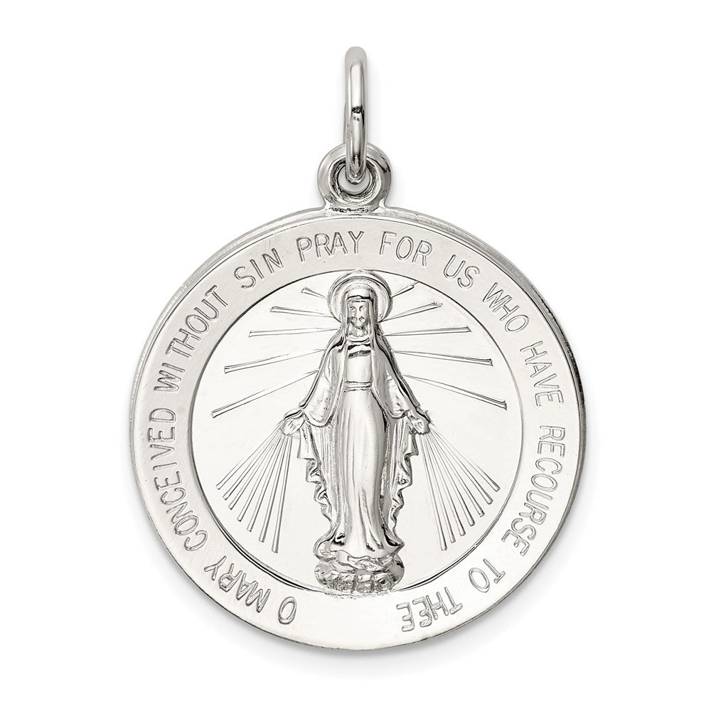 Sterlingsilber Wundertätig Medaille