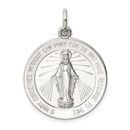 Sterlingsilber Wundertätig Medaille