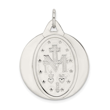 Sterlingsilber Wundertätig Medaille
