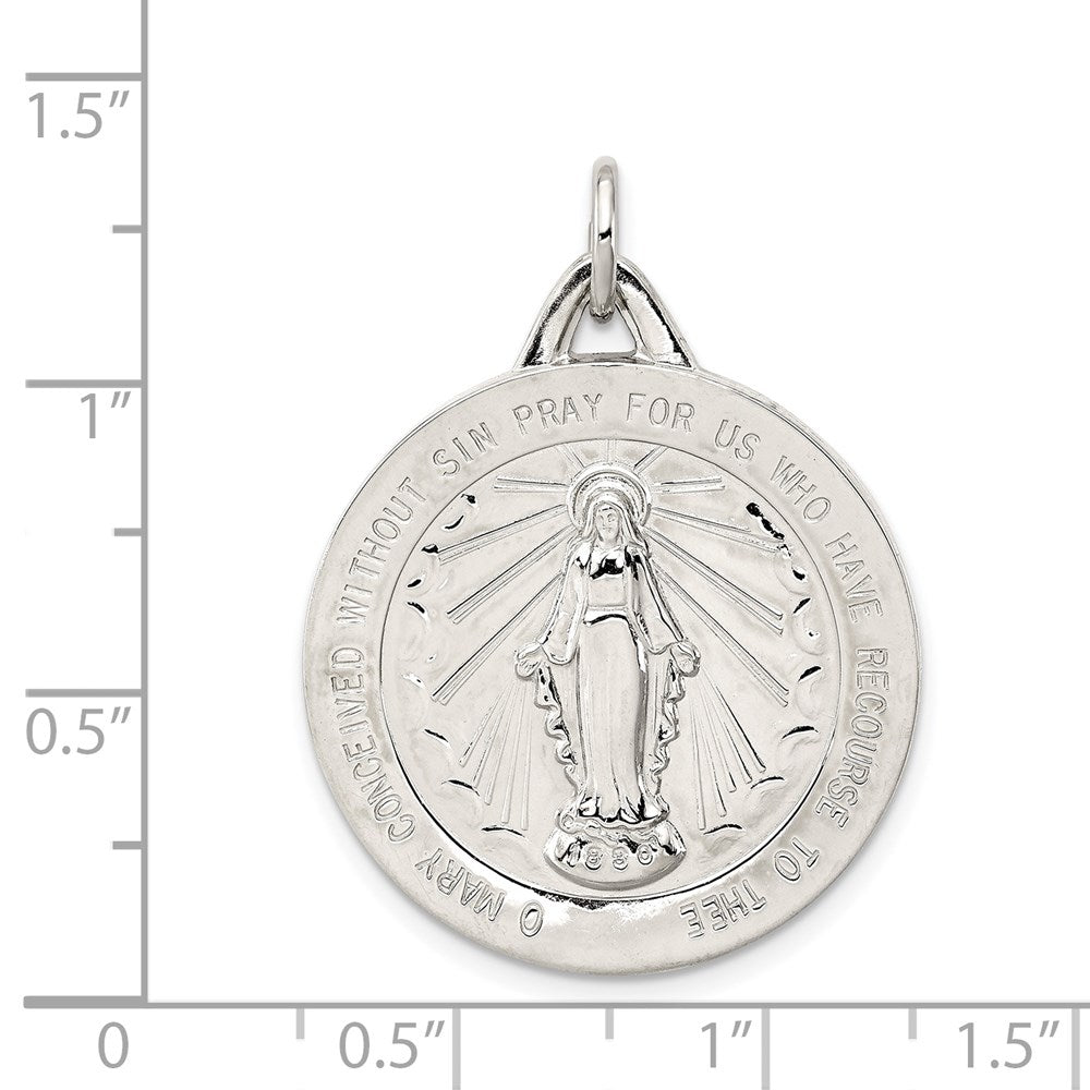 Sterlingsilber Wundertätig Medaille