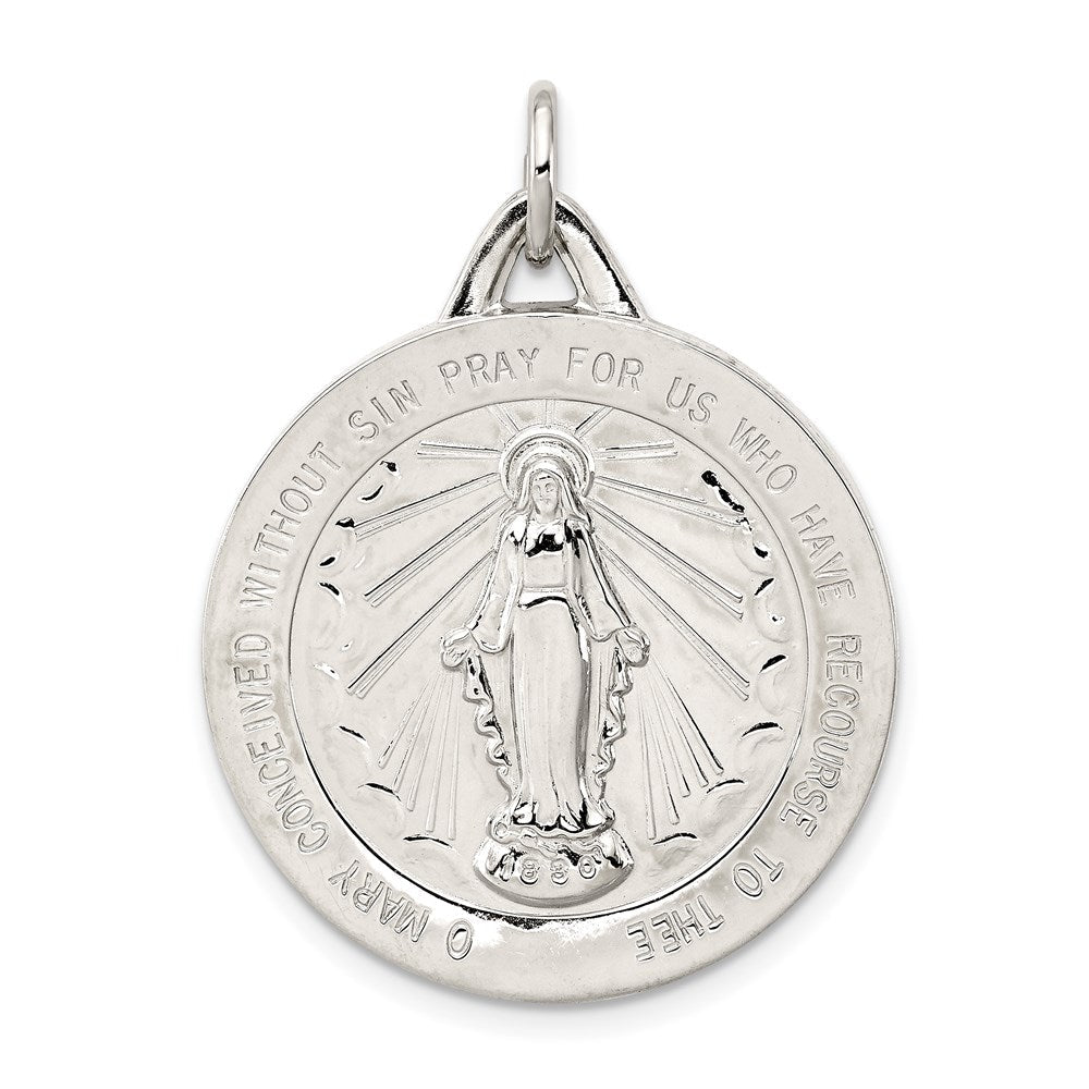 Sterlingsilber Wundertätig Medaille