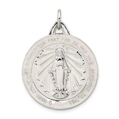 Sterlingsilber Wundertätig Medaille