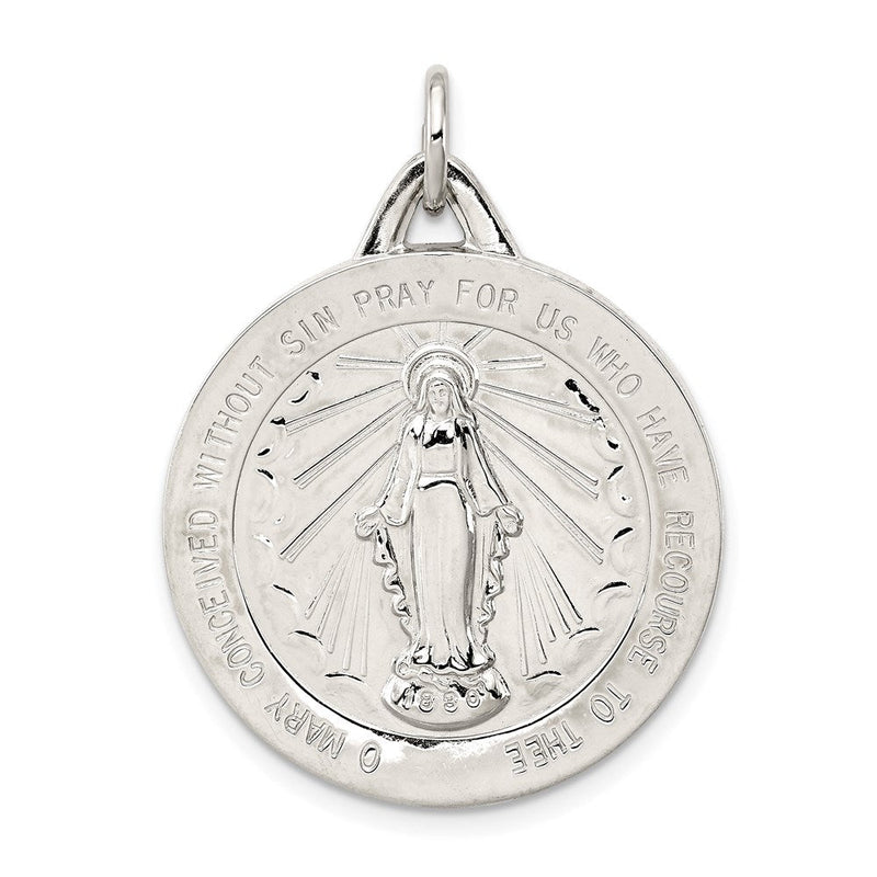 Sterlingsilber Wundertätig Medaille
