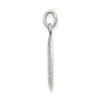 Sterlingsilber Antikisiert Wundertätig Massiv Medaille
