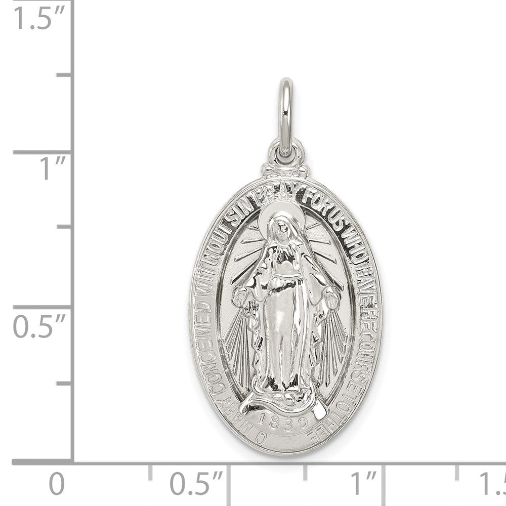 Sterlingsilber Wundertätig Medaille