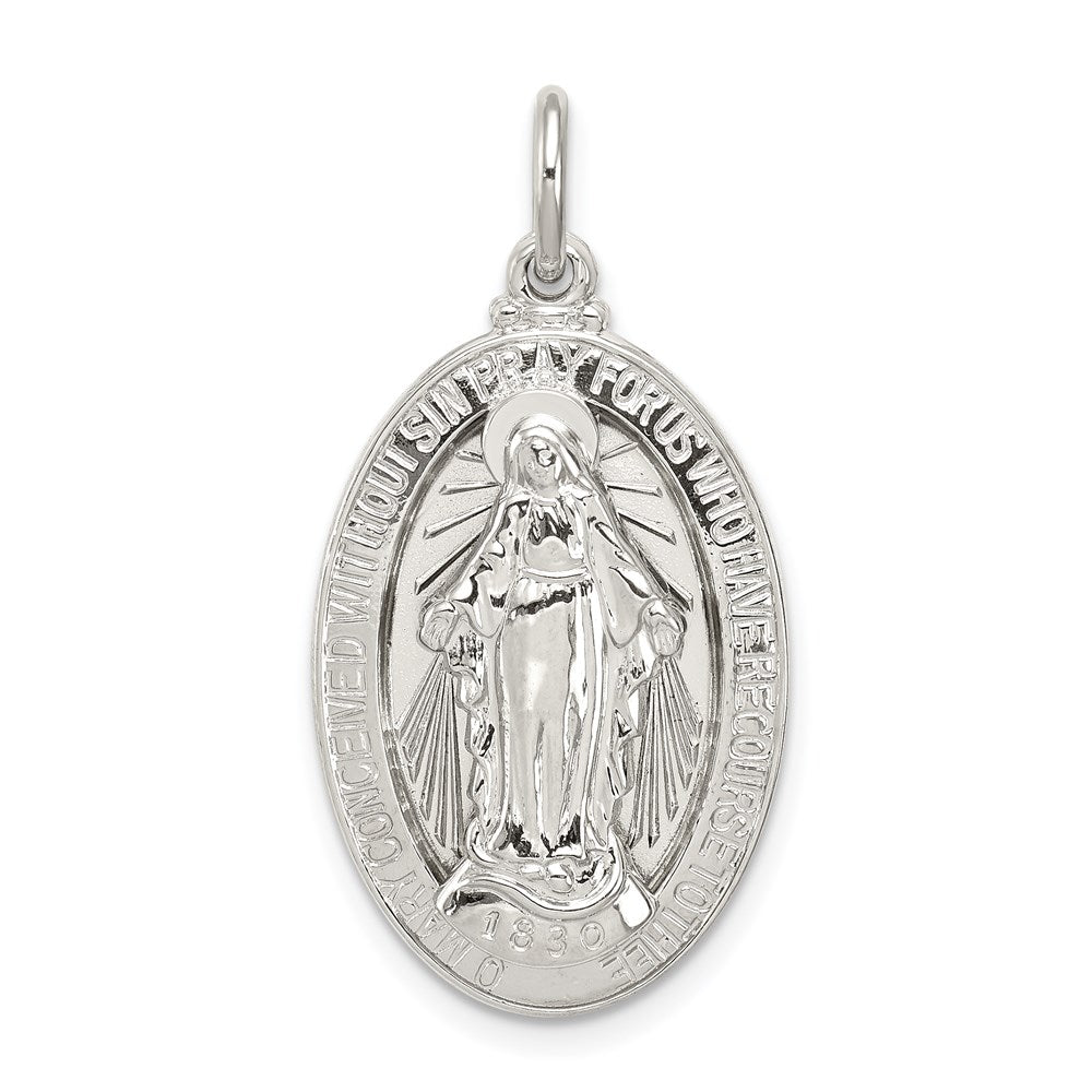 Sterlingsilber Wundertätig Medaille