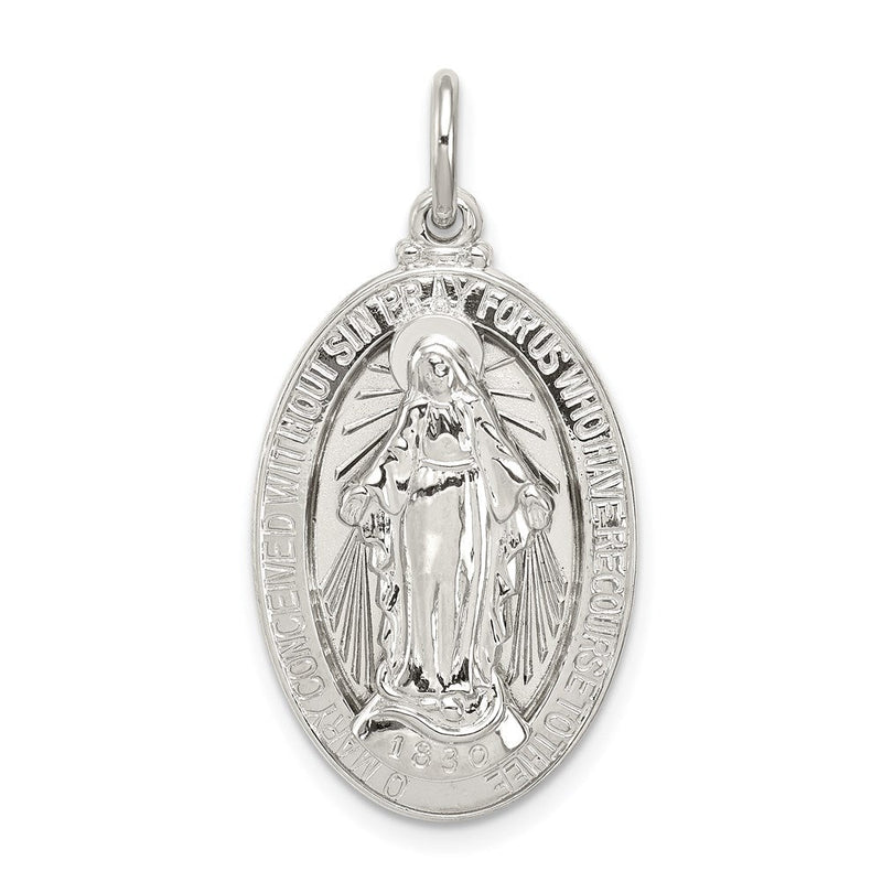 Sterlingsilber Wundertätig Medaille