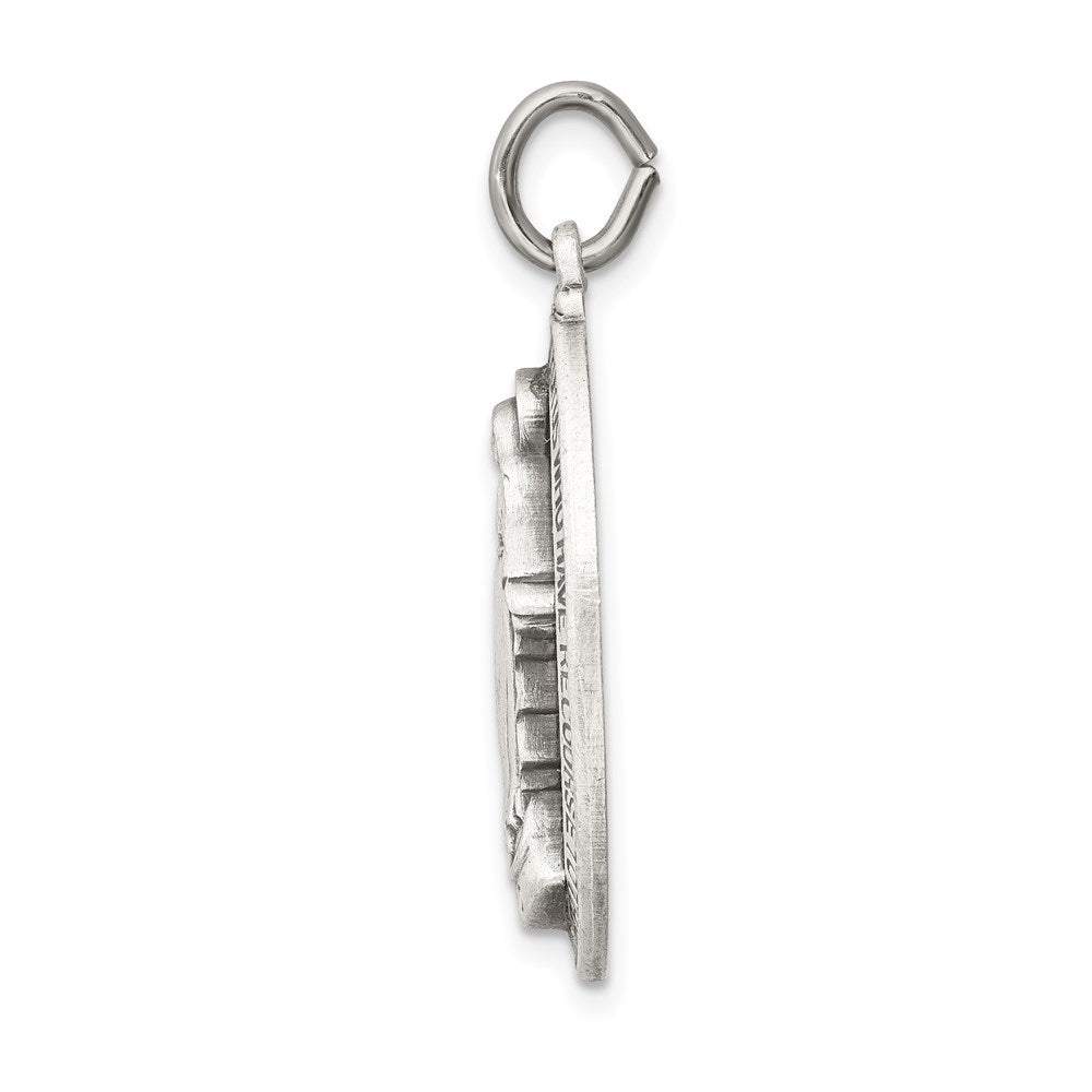Sterlingsilber Antikisiert Wundertätig Medaille