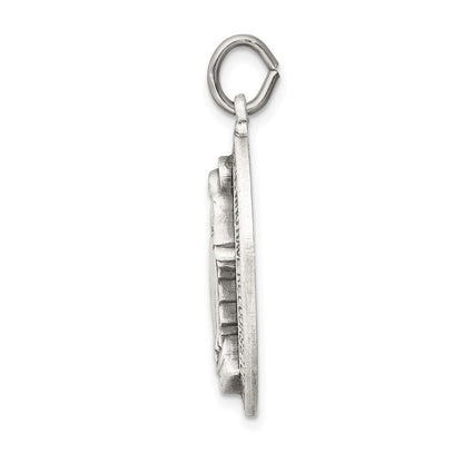 Sterlingsilber Antikisiert Wundertätig Medaille