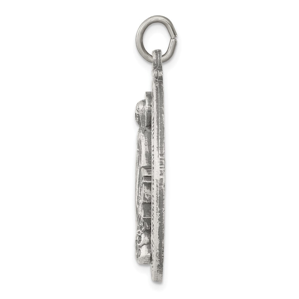 Sterlingsilber Antikisiert Wundertätig Medaille