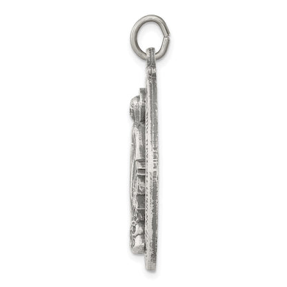 Sterlingsilber Antikisiert Wundertätig Medaille