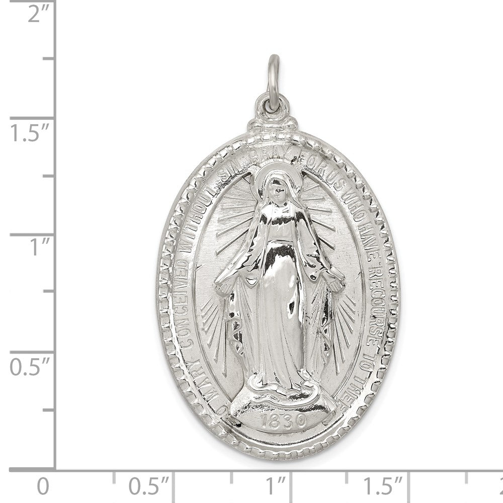 Sterlingsilber Wundertätig Medaille
