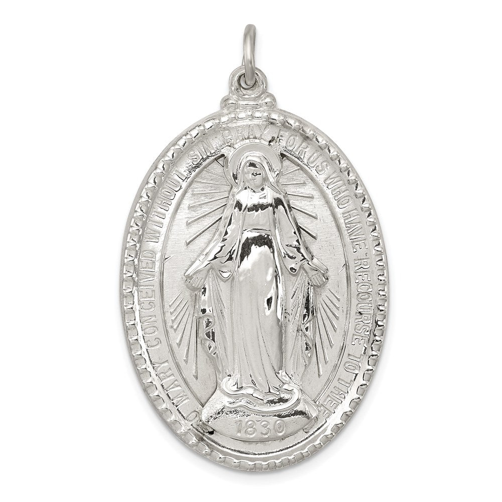 Sterlingsilber Wundertätig Medaille