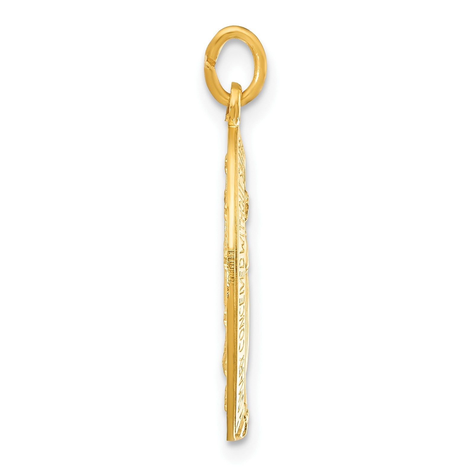 Sterlingsilber & 24K Vergoldet Wundertätig Medaille