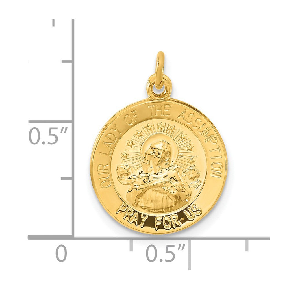 Sterlingsilber & 24K Vergoldet Our Damen Of The Assumption Medaille