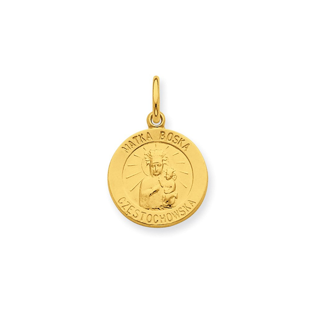 Sterlingsilber & 24K Vergoldet Matka Boska Medaille