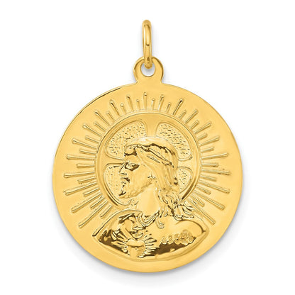 Ss/vergoldet Sterlingsilber & 24K Vergoldet Matka Boska Medaille Anhänger