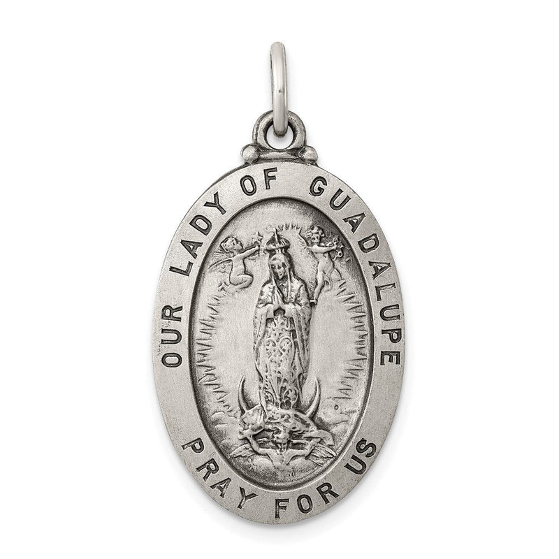 Sterlingsilber Antikisiert Our Damen Of Guadalupe Medaille