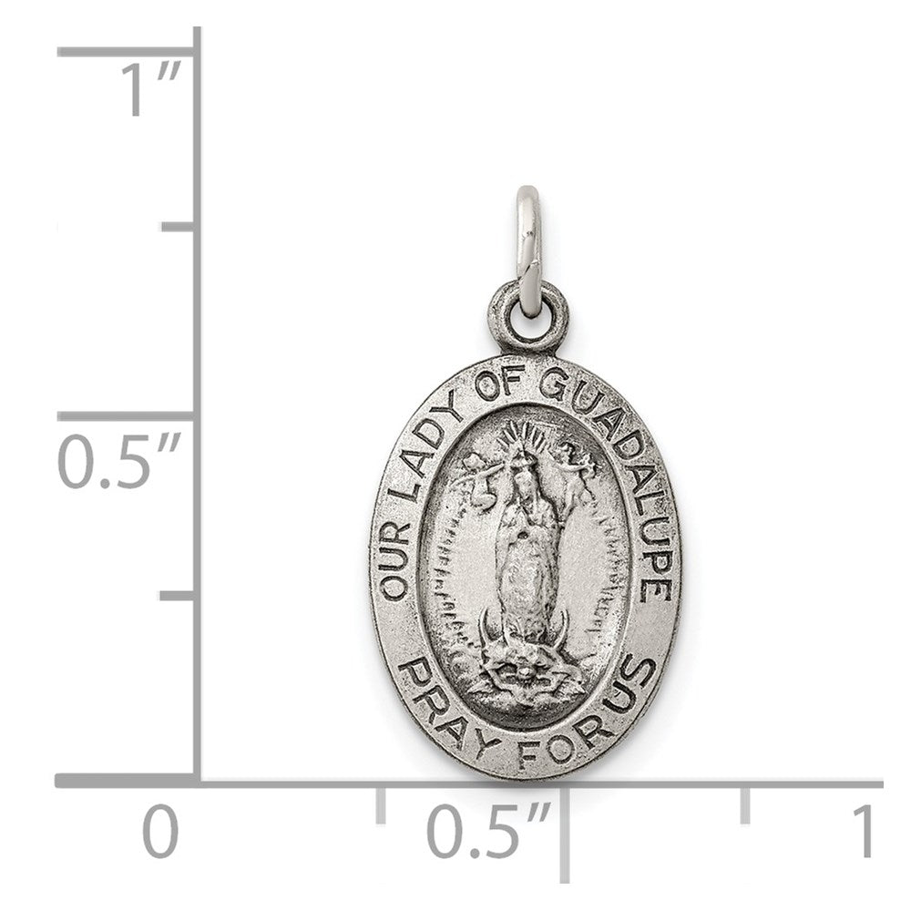 Sterlingsilber Antikisiert Our Damen Of Guadalupe Medaille