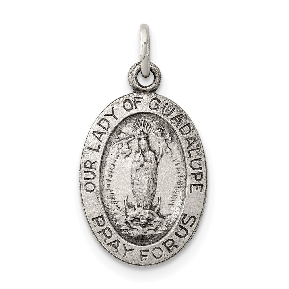 Sterlingsilber Antikisiert Our Damen Of Guadalupe Medaille