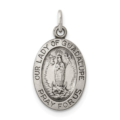 Sterlingsilber Antikisiert Our Damen Of Guadalupe Medaille