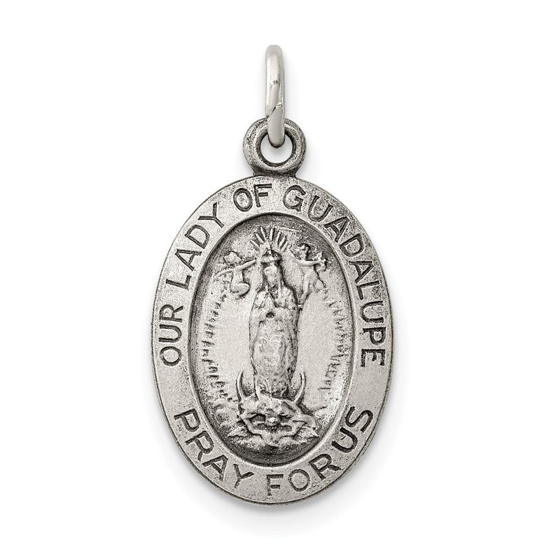 Sterlingsilber Antikisiert Our Damen Of Guadalupe Medaille