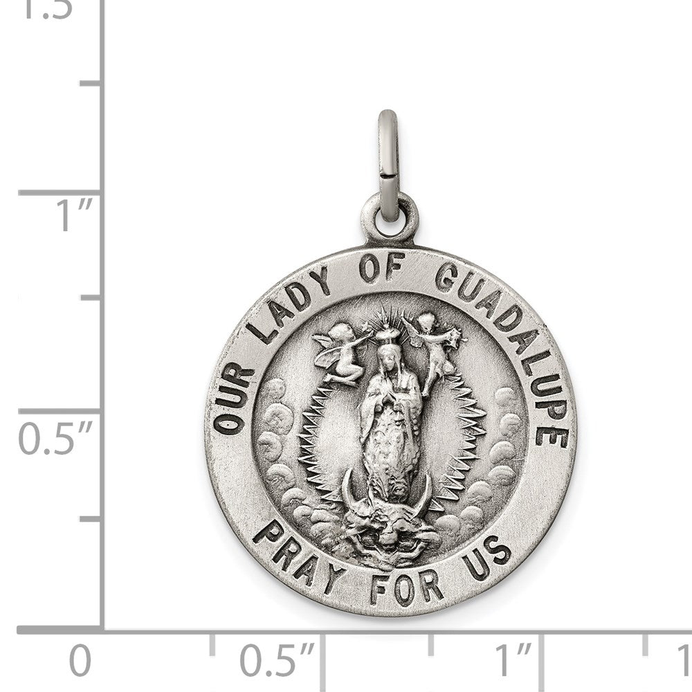 Sterlingsilber Our Damen Of Guadalupe Medaille