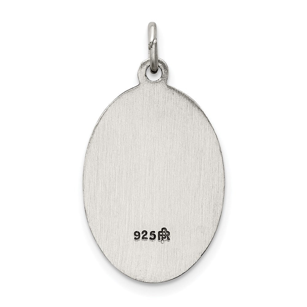 Sterlingsilber Antikisiert Our Damen Of Mt.carmel Medaille