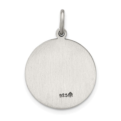 Sterlingsilber Antikisiert Our Damen Of Lourdes Medaille