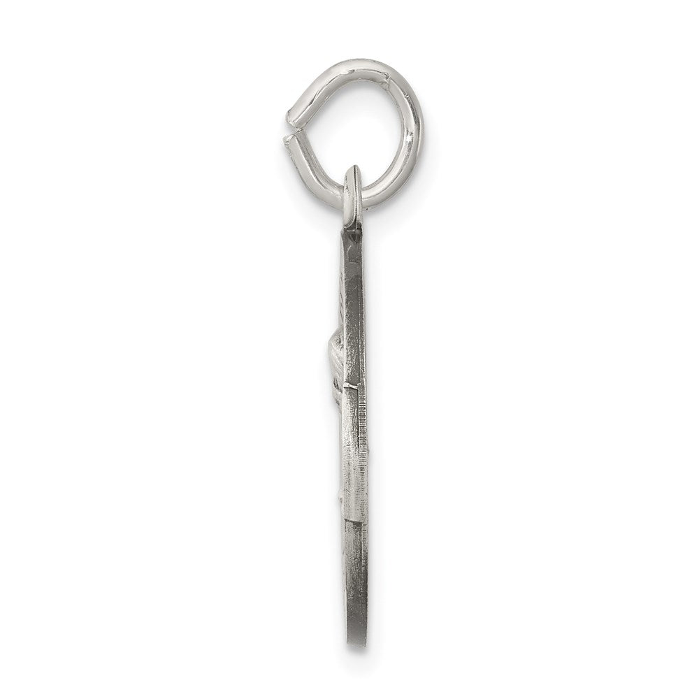Sterlingsilber Antikisiert Heilig Herz Of Mary Medaille