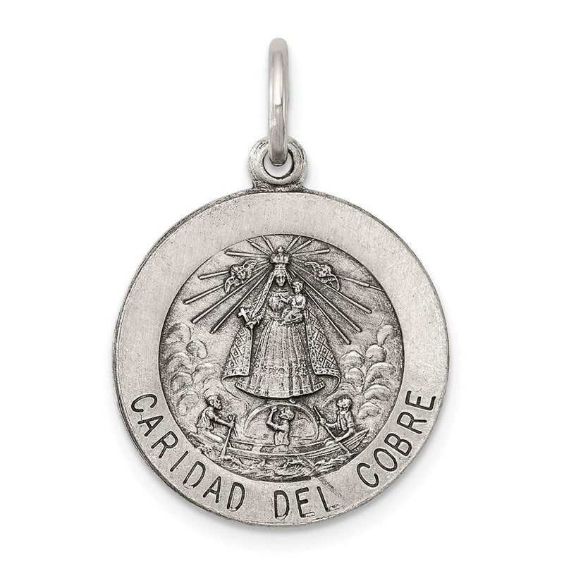 Sterlingsilber Antikisiert Caridad Del Cobre Medaille