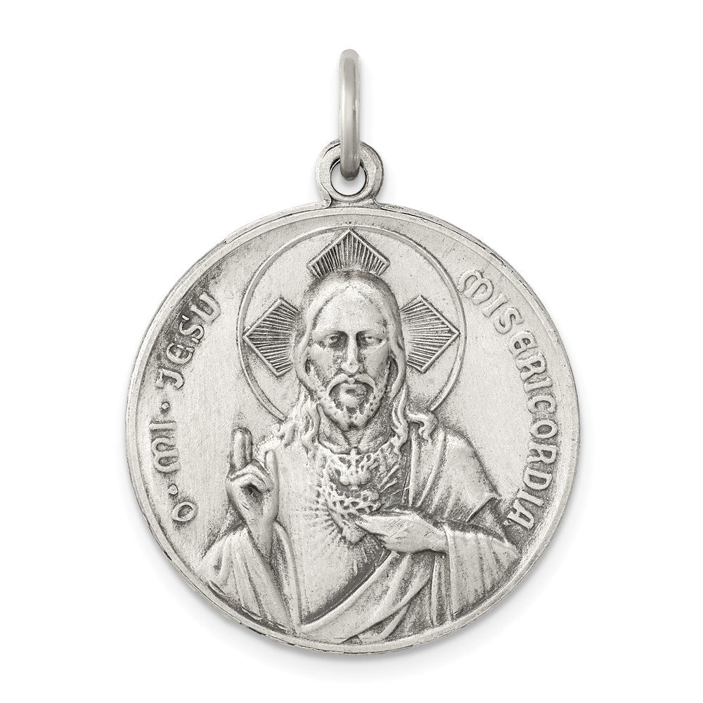 Sterlingsilber Antikisiert Our Damen Of The Heilig Scapular Medaille