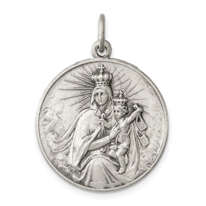 Sterlingsilber Antikisiert Our Damen Of The Heilig Scapular Medaille