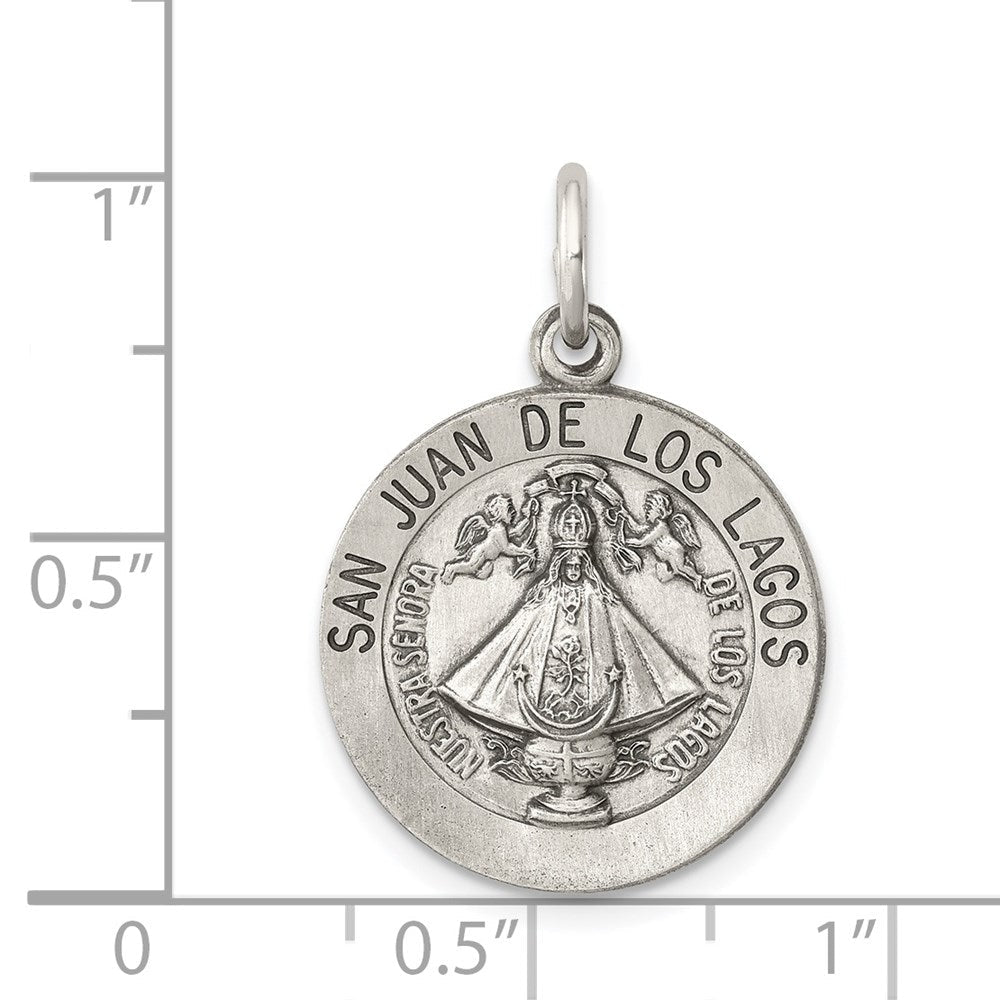 Sterlingsilber Antikisiert San Juan Los Lagos Medaille