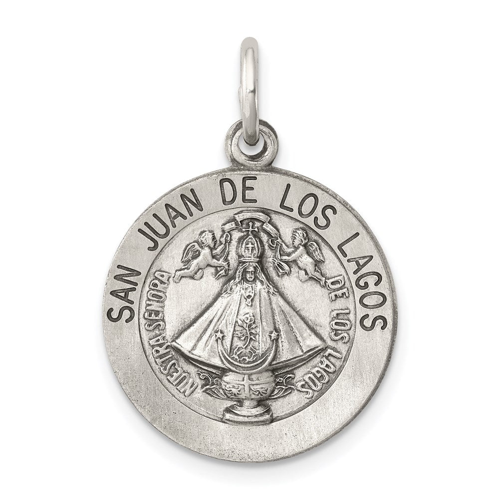 Sterlingsilber Antikisiert San Juan Los Lagos Medaille