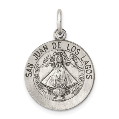 Sterlingsilber Antikisiert San Juan Los Lagos Medaille