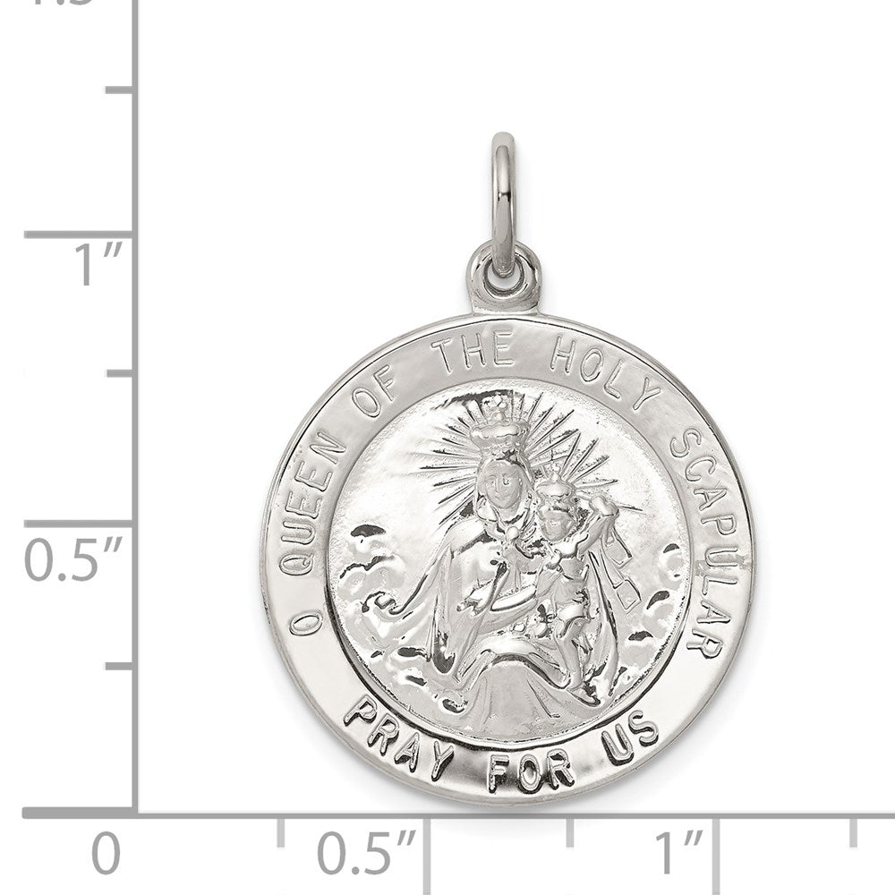 Sterlingsilber Queen Of The Heilig Scapular Medaille