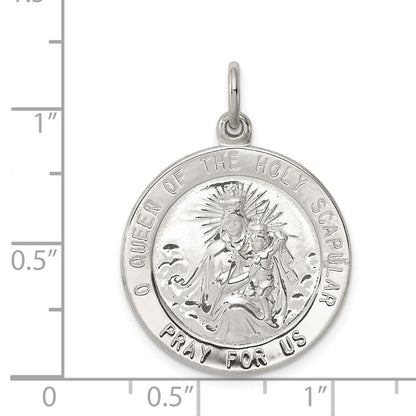 Sterlingsilber Queen Of The Heilig Scapular Medaille