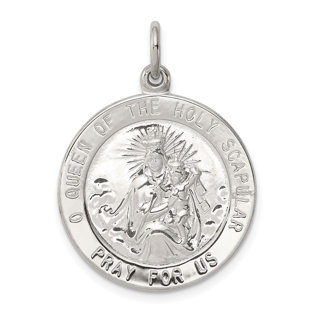 Sterlingsilber Queen Of The Heilig Scapular Medaille
