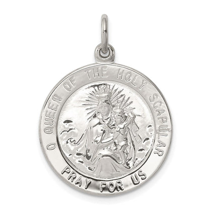 Sterlingsilber Queen Of The Heilig Scapular Medaille