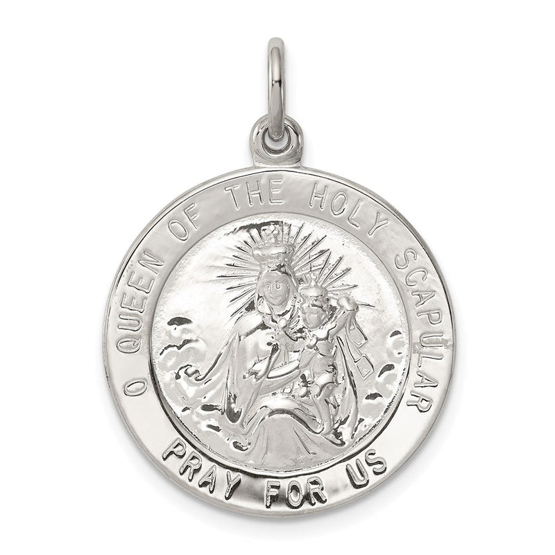 Sterlingsilber Queen Of The Heilig Scapular Medaille