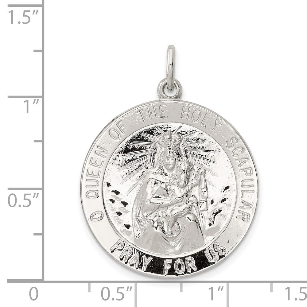 Sterlingsilber Queen Of The Heilig Scapular Medaille