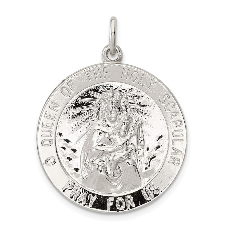 Sterlingsilber Queen Of The Heilig Scapular Medaille