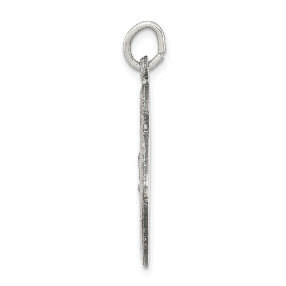 Sterlingsilber Antikisiert Saint Christopher Medaille