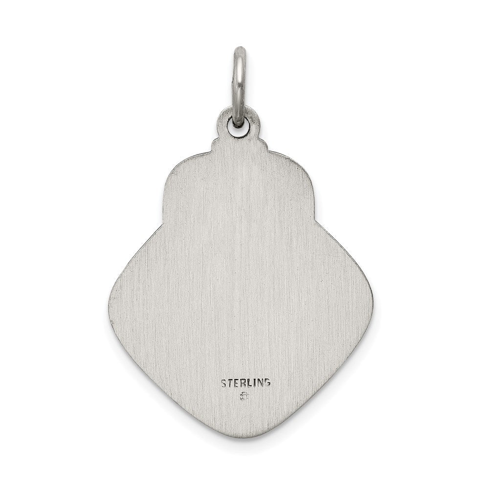 Sterlingsilber Antikisiert Saint Christopher Medaille