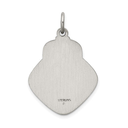 Sterlingsilber Antikisiert Saint Christopher Medaille