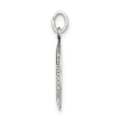Sterlingsilber Antikisiert Saint Christopher Medaille