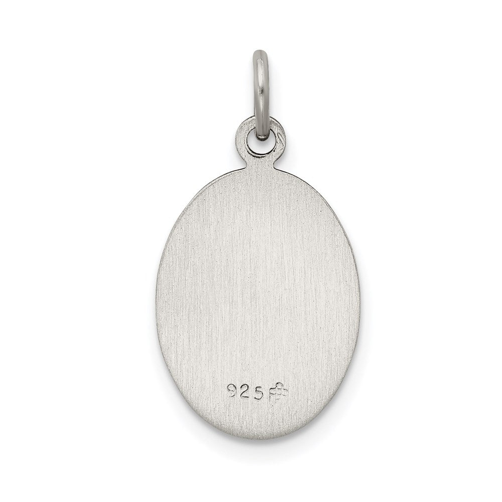 Sterlingsilber Antikisiert Saint Christopher Medaille