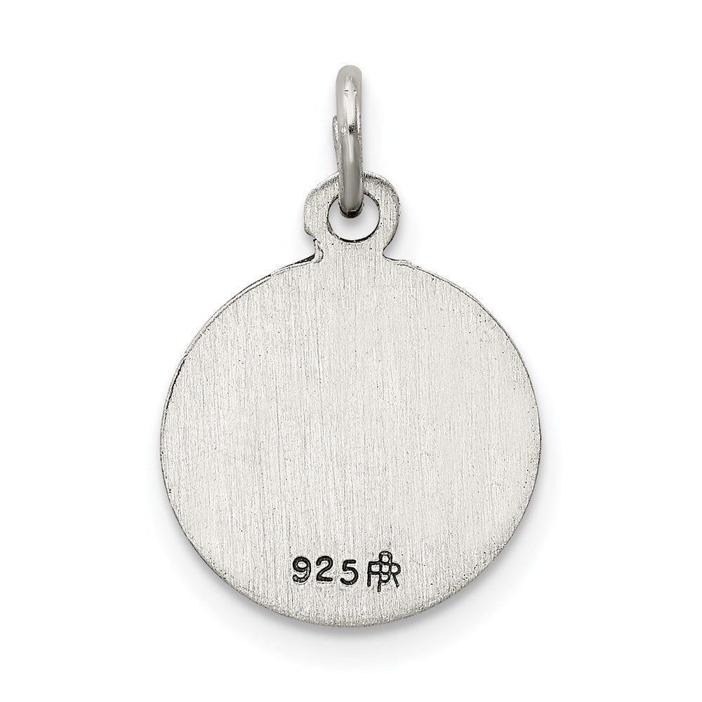 Sterlingsilber Antikisiert Saint Christopher Medaille