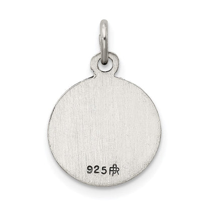 Sterlingsilber Antikisiert Saint Christopher Medaille